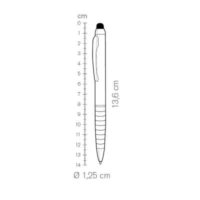Biro con gommino per touch screen da personalizzare - cod. PD092 Biro con gommino per touch screen da personalizzare - cod. PD092