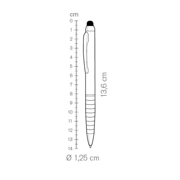 Biro con gommino per touch screen da personalizzare - cod. PD092