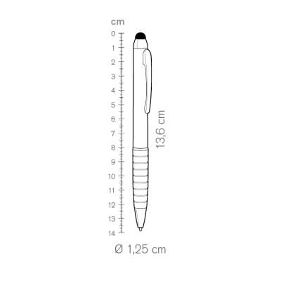 Biro con gommino per touch screen da stampare - cod. PD104