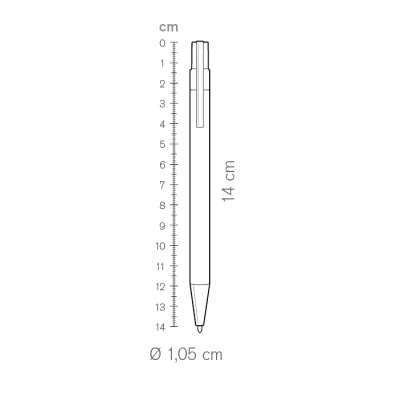 Penna di plastica da stampare - cod. PD207