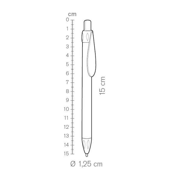 Penna personalizzabile con scritte - cod. PD512