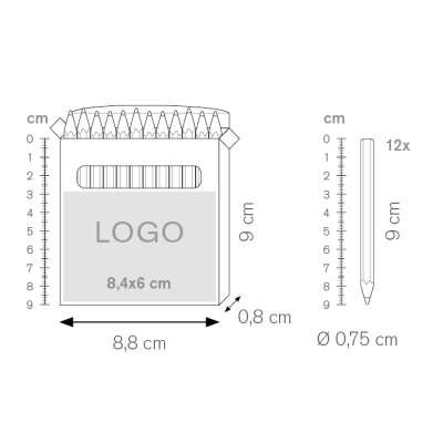 Set di matite in scatole