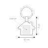 Portachiavi ad anello piatto - Fine house cod. PE010