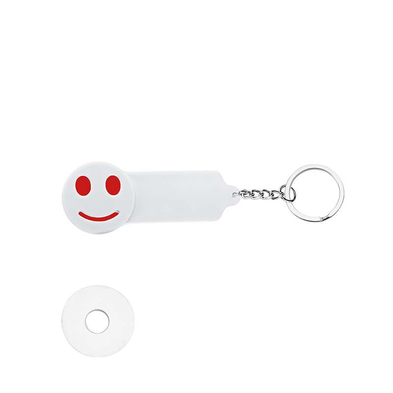 Portachiavi in plastica e metallo - Smile cod. PE124