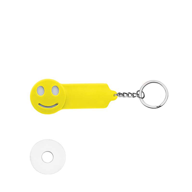 Portachiavi in plastica e metallo - Smile cod. PE124