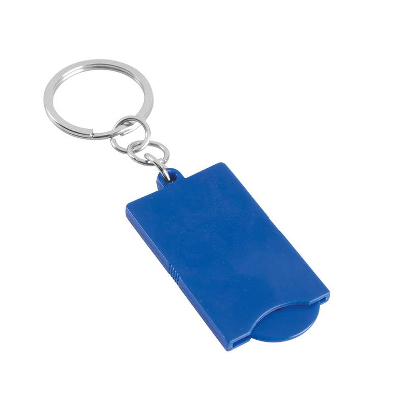Portachiavi con disco in plastica estraibile per carrello spesa - Coin cod. PE126