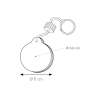 Portachiavi galleggiante - Round cod. PE401