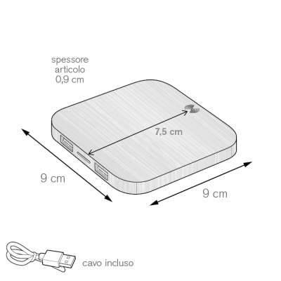 Base di ricarica wireless personalizzabile