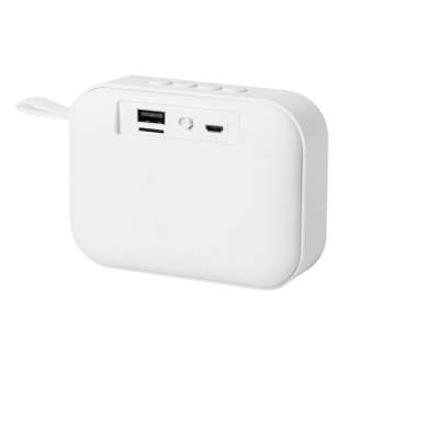 Speaker wireless con scritte promozionali