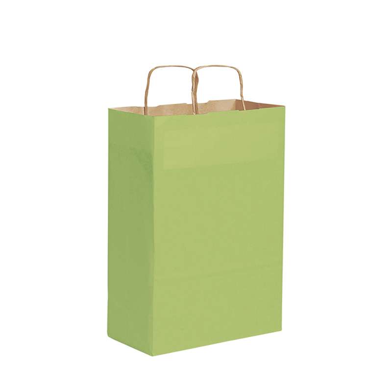 Shopper in carta avana colorate f.to 28x39x10 cm. - cod. PG013