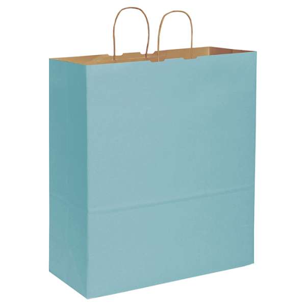 Shopper in carta avana colorata f.to 36x41x12 cm. - cod. PG014