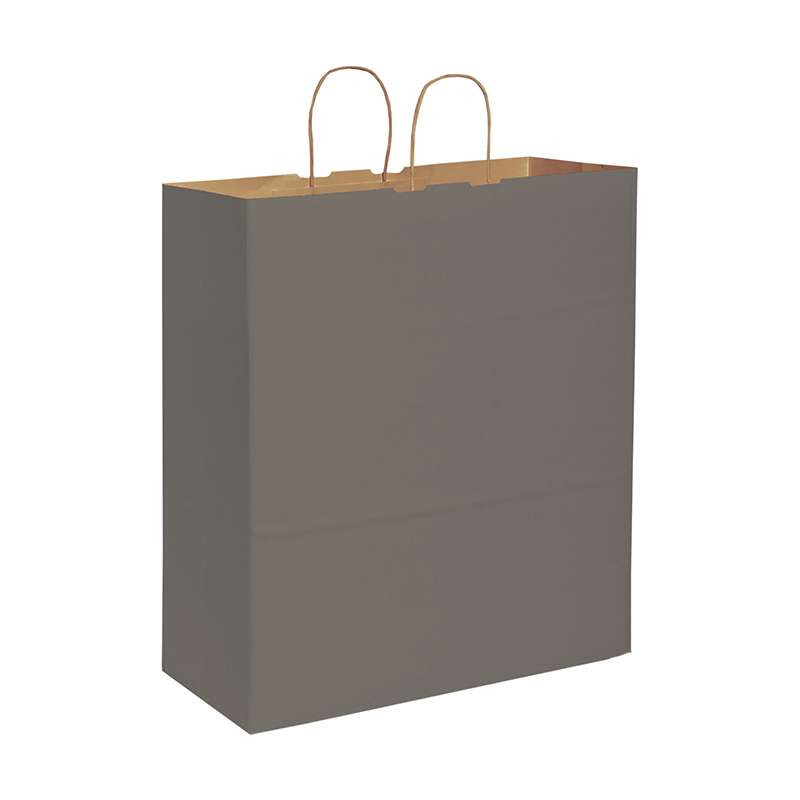 Shopper in carta avana colorata f.to 36x41x12 cm. - cod. PG014