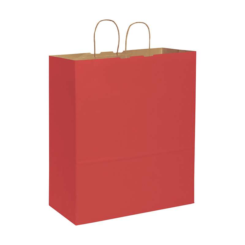 Shopper in carta avana colorata f.to 45x48x20 cm. - cod. PG015