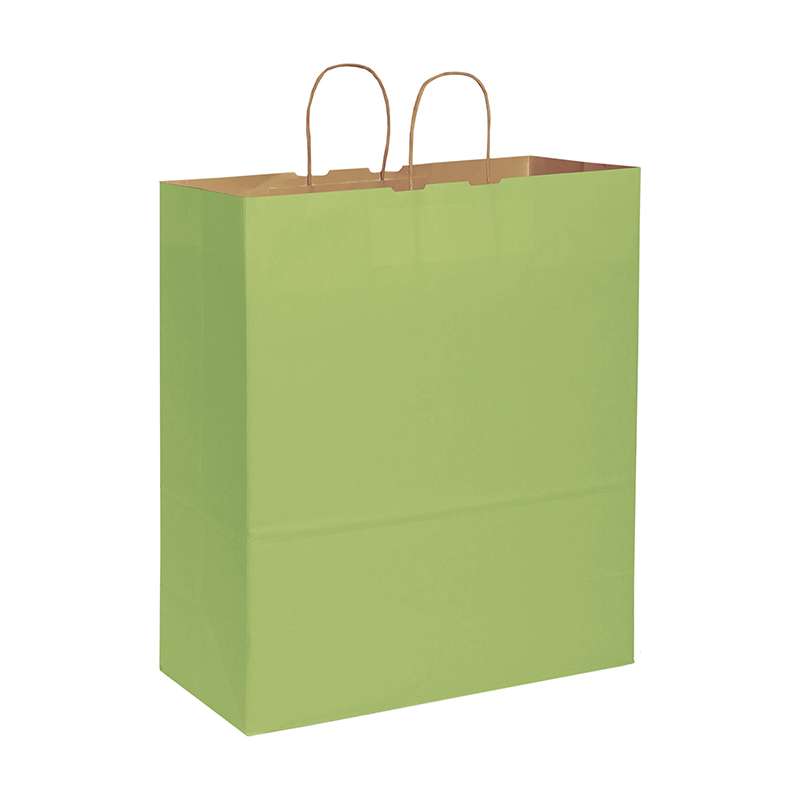 Shopper in carta avana colorata f.to 45x48x20 cm. - cod. PG015