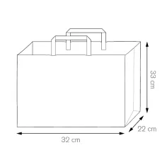 Shopper Take away con logo promozionale f.to 32x22x33 cm. - cod. PG022