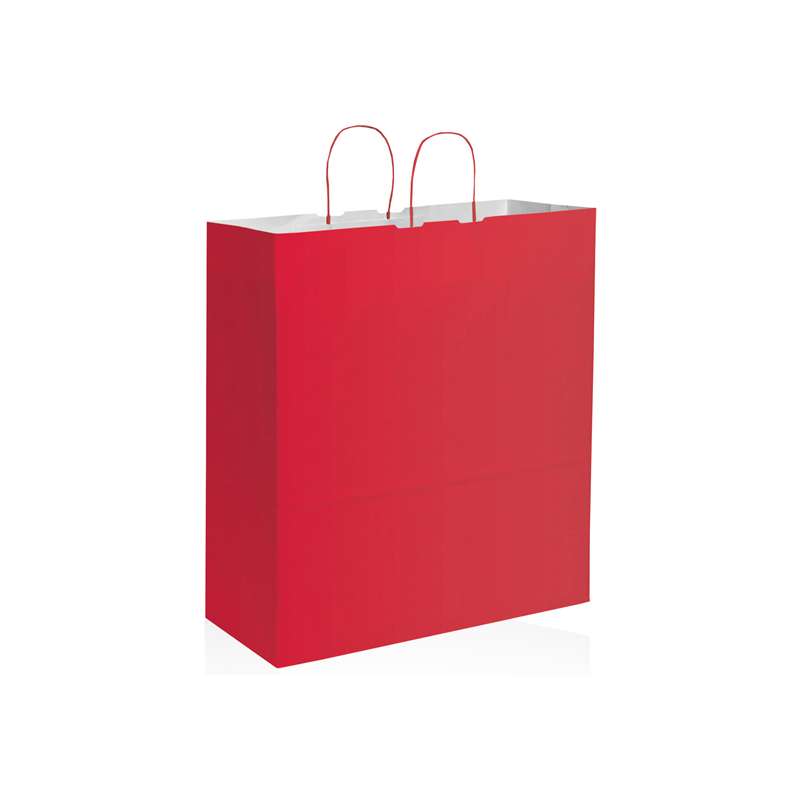 Shopper in carta da personalizzare con scritte f.to 36x41x12 cm. - cod. PG033