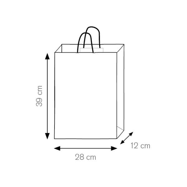 Shopper personalizzabile f.to 28x39x12 cm. - cod. PG034