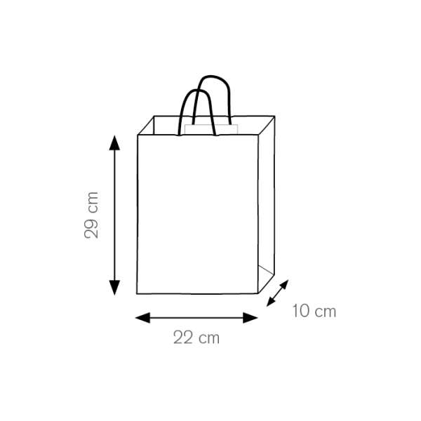 Shopper da personalizzare f.to 22x29x10 cm. - cod. PG035