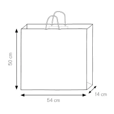 Shopper da stampare f.to 54x50x14 cm. - cod. PG036