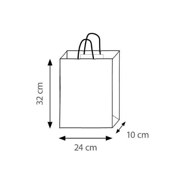Shopper promozionale da personalizzare f.to 22x29x10 cm. - cod. PG040