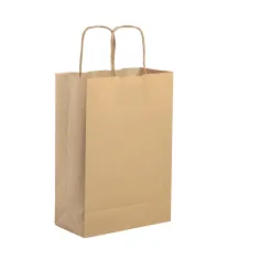 Shopper in carta avana personalizzate f.to 28x39x10 cm. - cod. PG053