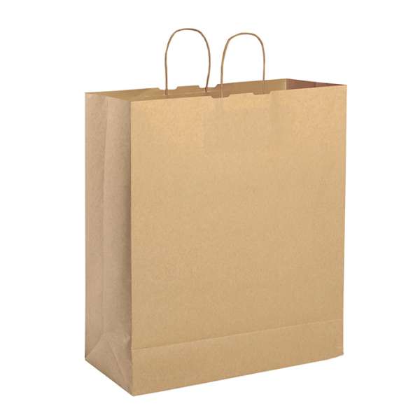 Shopper in carta avana da stampare f.to 36x41x12 cm. - cod. PG054
