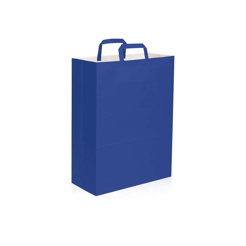 Shopper in carta con logo e scritte f.to 32x43x17 cm.- cod. PG062