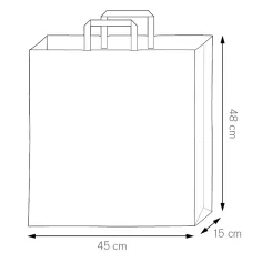 Shopper personalizzabile con logo f.to 45x48x15 cm. - cod. PG071