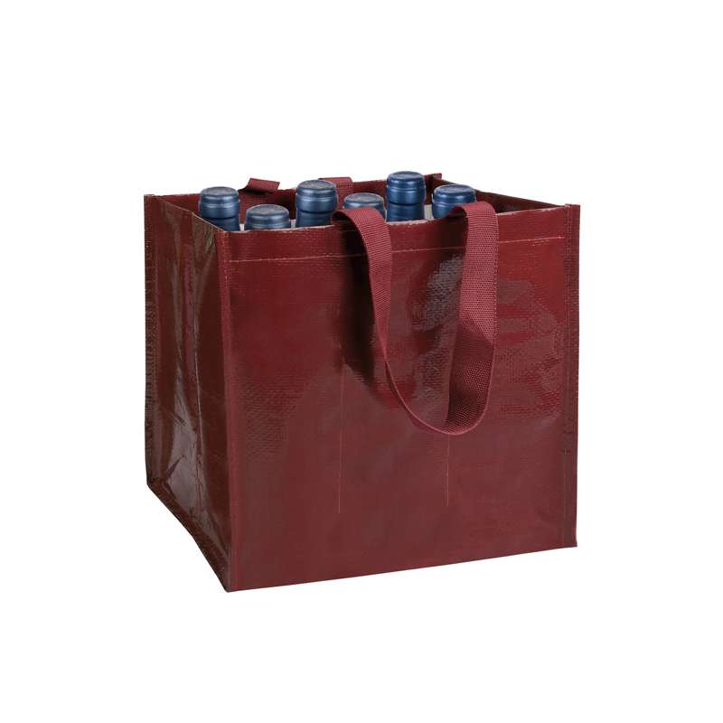Borsa vino con scritte stampate - cod. PG102