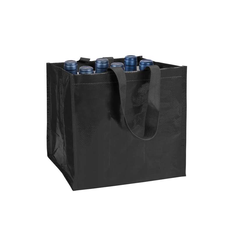 Borsa vino con scritte stampate - cod. PG102