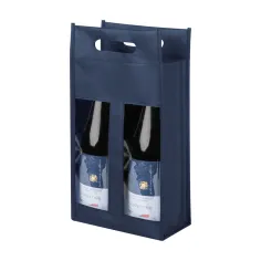 Borsa per 2 bottiglie di vino da personalizzare - cod. PG112