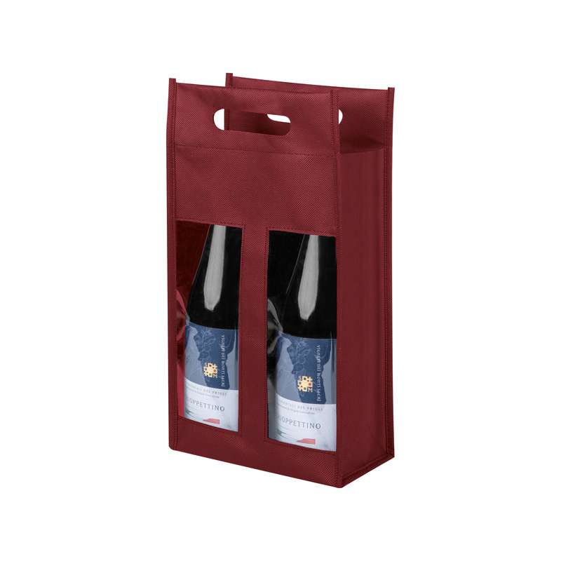 Borsa per 2 bottiglie di vino da personalizzare - cod. PG112