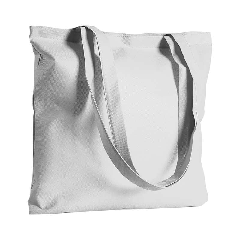 Borsa in tnt con manici lunghi da stampare f.to 42x42 cm. - cod. PG150