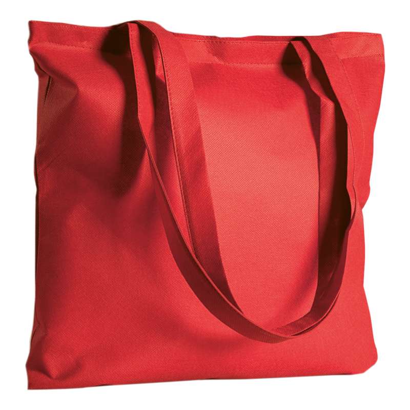 Borsa in tnt con manici lunghi da stampare f.to 42x42 cm. - cod. PG150