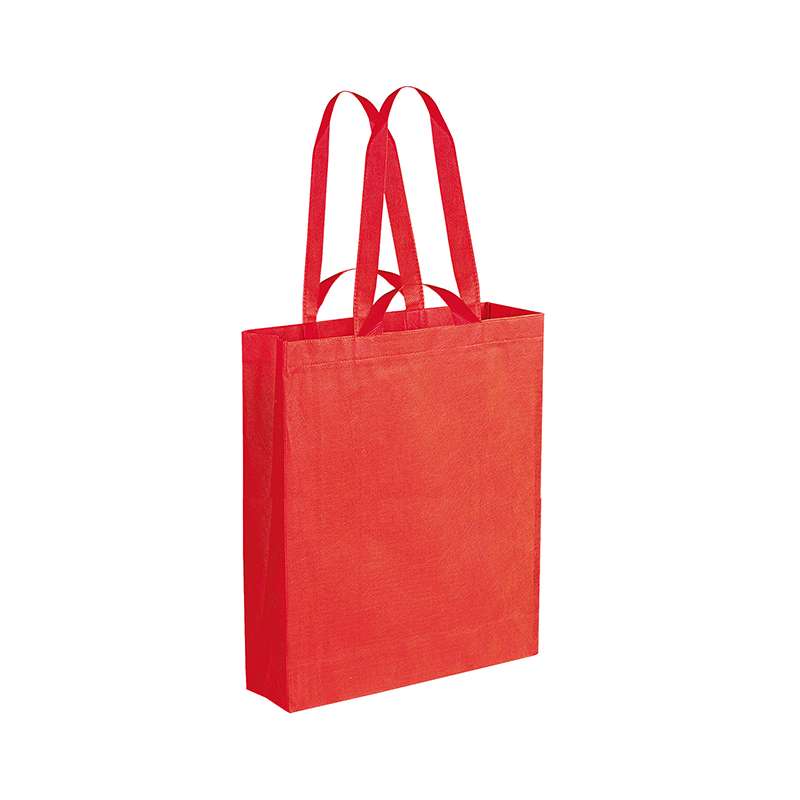 Borsa in TNT con soffietto da serigrafare f.to 40x50x10 cm. - cod. PG152
