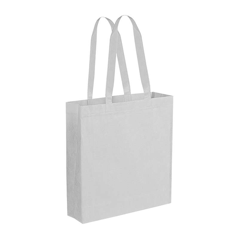 Borsa in TNT con soffietto con logo f.to 38x42x10 cm. - cod. PG156