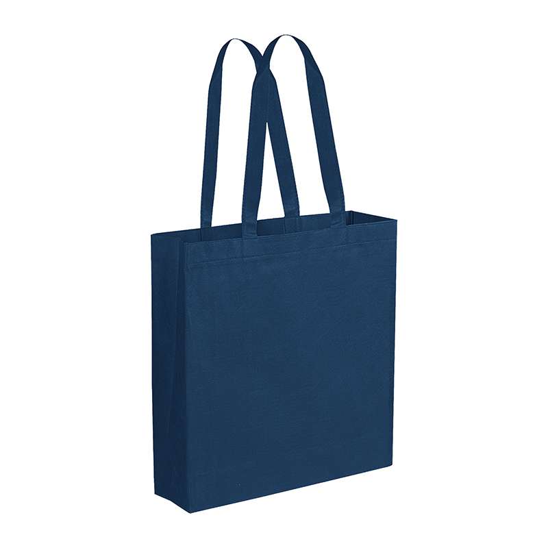 Borsa in TNT con soffietto con logo f.to 38x42x10 cm. - cod. PG156