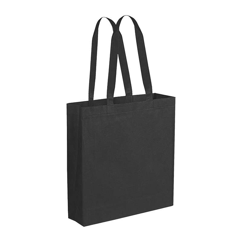 Borsa in TNT con soffietto con logo f.to 38x42x10 cm. - cod. PG156