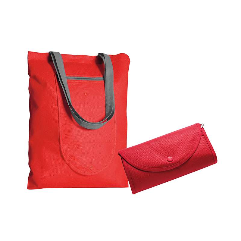 Borse in tnt con manici lunghi stampate f.to 39x47,5 cm. - cod. PG164