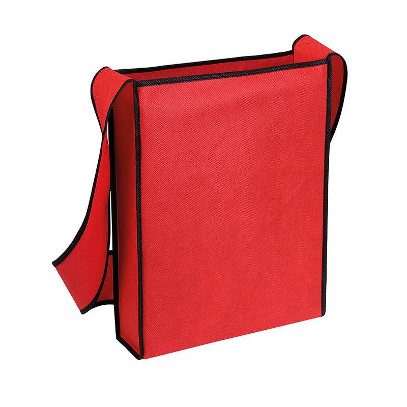 Tracolla in TNT personalizzata con soffietto f.to 30x38,5x8,5 cm. - cod. PG165