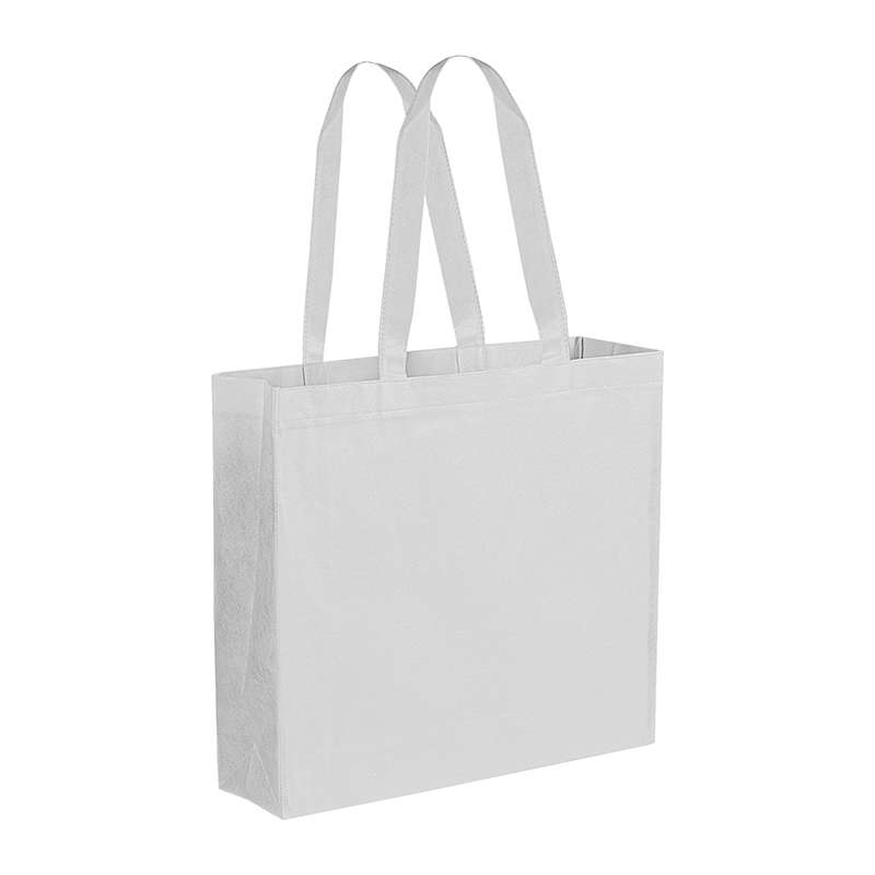 Borsa in TNT con soffietto da stampare f.to 38x34x10 cm. - cod. PG166