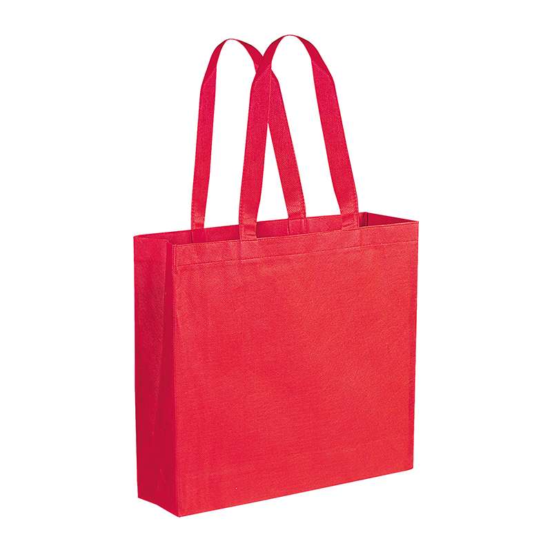 Borsa in TNT con soffietto da stampare f.to 38x34x10 cm. - cod. PG166