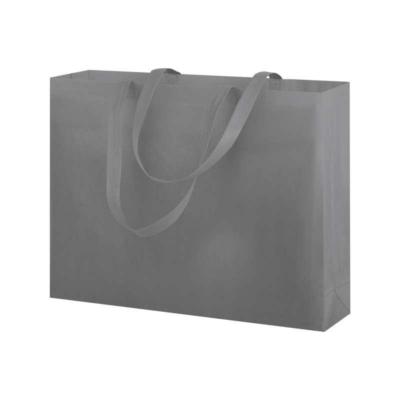 Borse in tnt con manici lunghi pubblicitarie f.to 50x40x12 cm. - cod. PG171