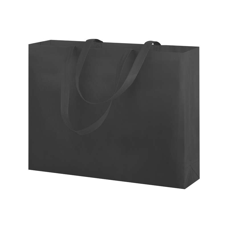 Borse in tnt con manici lunghi pubblicitarie f.to 50x40x12 cm. - cod. PG171