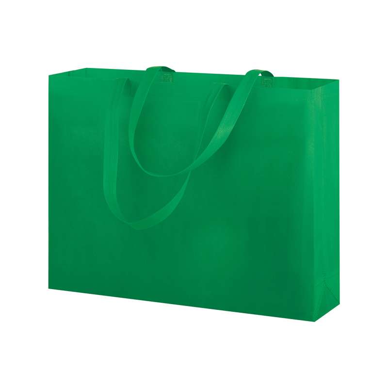 Borse in tnt con manici lunghi pubblicitarie f.to 50x40x12 cm. - cod. PG171
