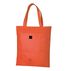 Borsa in tnt con manici lunghi richiudibile f.to 38x42 cm.