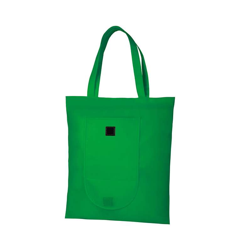 Borsa in tnt con manici lunghi richiudibile f.to 38x42 cm. - cod. PG175