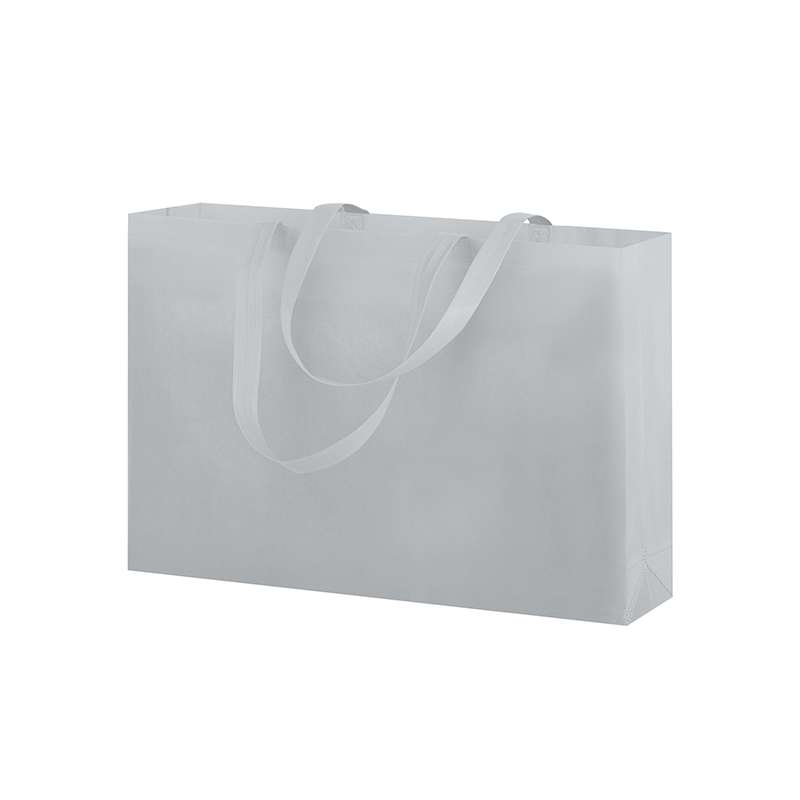 Borse in tnt pubblicitarie con manici lunghi f.to 35x25x10 cm. - cod. PG176