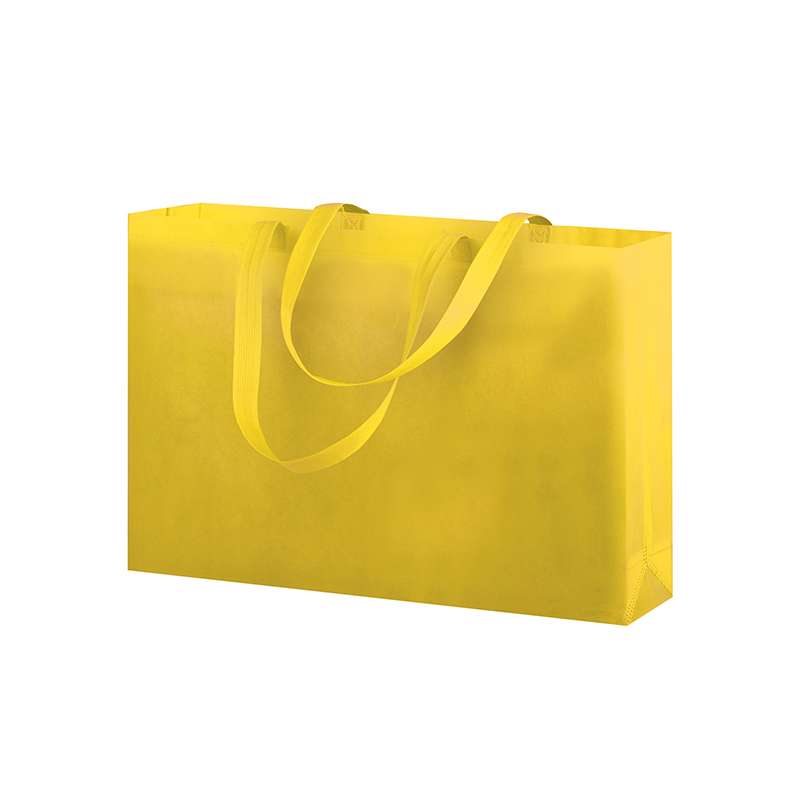 Borse in tnt pubblicitarie con manici lunghi f.to 35x25x10 cm. - cod. PG176