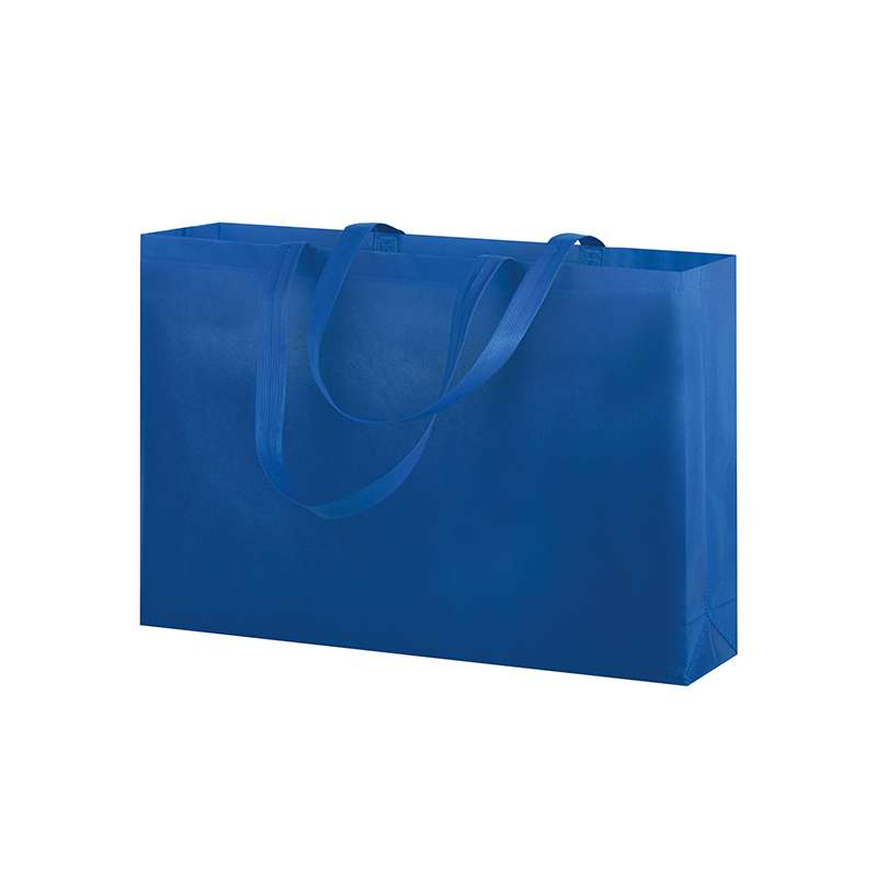 Borse in tnt pubblicitarie con manici lunghi f.to 35x25x10 cm. - cod. PG176